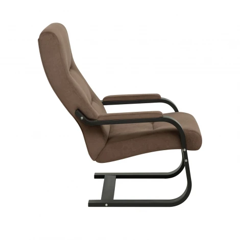 Кресло Leset Оскар 4687206966321 Фанера,Береза,Шпон, Велюр, Коричневый, Венге