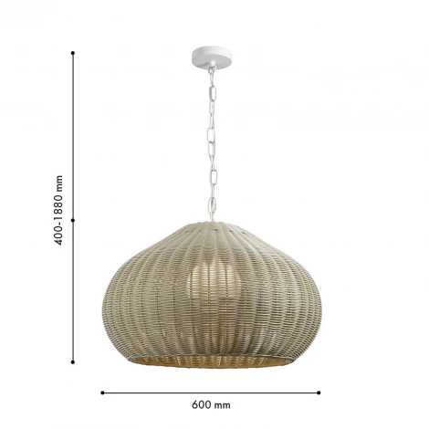 Подвесной светильник Favourite Wicker 4886-1P 1xE27x40W IP44