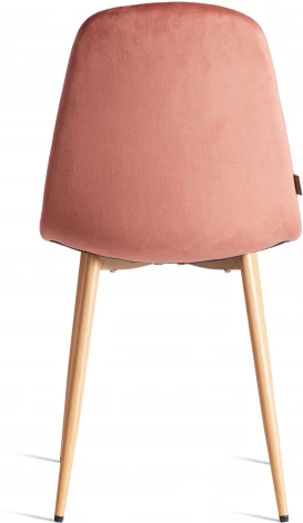 Стул BREEZE (mod. JSC-58) / 2 шт. в упаковке Tetchair (Велюр,Металл /Коралловый) арт.24491