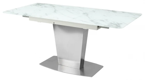 Стеклянный стол M-City CASTSTEEL 130 GLASS ПОД МРАМОР