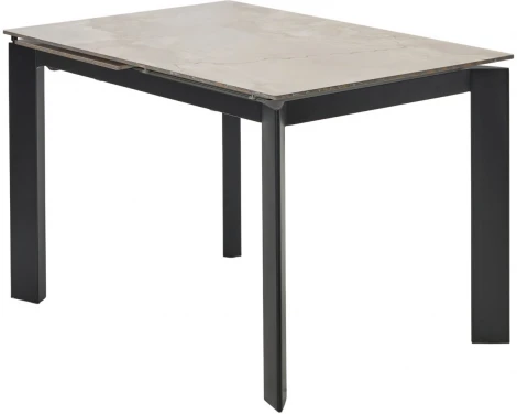 Стол CORNER 120 GLOSS AMBER JADE SOLID CERAMIC / BLACK, ®DISAUR