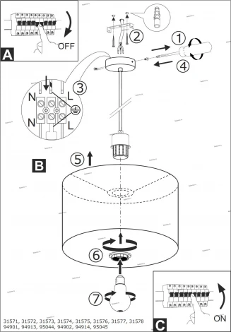 Подвесной светильник Eglo Pasteri 31571