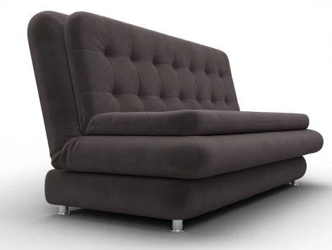 Диван-книжка Лига-123 (Металл,ЛДСП,Брус,Доска,Велюр/Коричневый) Лига Диванов 137619