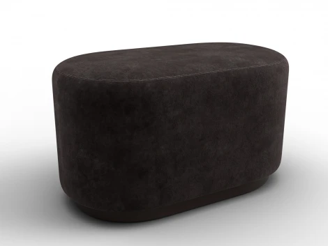 Пуф 007 (ДСП,Фанера/Пластик/Велюр/Коричневый) Лига Диванов 132519