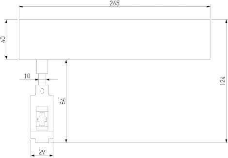 Декоративная стойка с вводом питания Elektrostandard Esthetic Magnetic 85140/00 (с местом под трансформатор) SMALL (24V)