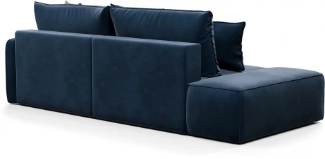 ПОРТЛЕНД  Диван прямой с банкеткой синий D1 furniture арт.AAA41669005