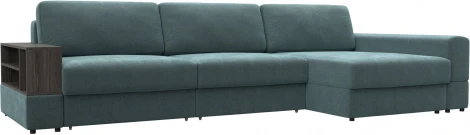 Диван угловой с полкой Лига-055 НПБ Лонг угол универсальный Лига Диванов (Шенилл) арт.129101