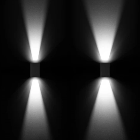 Светильник LGD-WALL-VARIO-S104x129-2x6W Day4000 (GR, 1-80 deg) (Arlight, IP54 Металл) 029794 (220V)