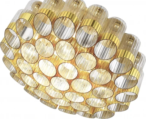 Потолочная люстра ST Luce Accord SL1662.302.19 Латунь/Латунь, Прозрачный E14 19*60W (220V)