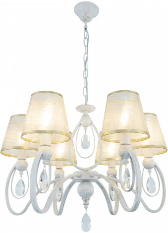 Подвесная люстра Arte Milano AM347203 347203/6 WT+G (220V, подвески, на цепи)
