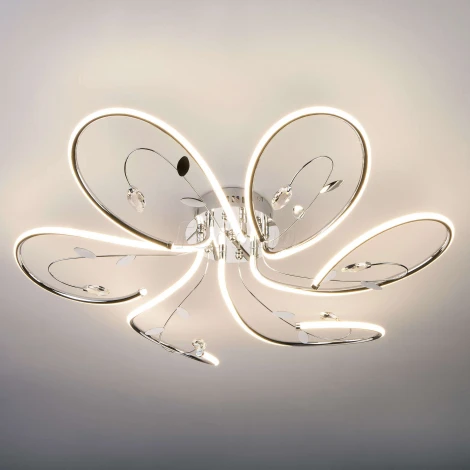 Потолочная люстра Eurosvet Venzel 90082/6 хром 90W (LED, 220V)