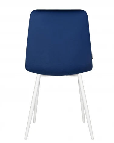 Стул обеденный CHILLY (Темно-синий Holland 60,основание белое)