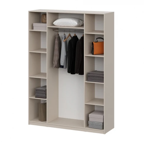 Шкаф распашной Арника (9 полок + штанга) ШК 5 (1600), Меланж