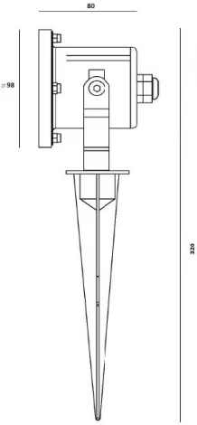 Грунтовый светильник светодиодный Oasis Light HUMBERG W77165 SS