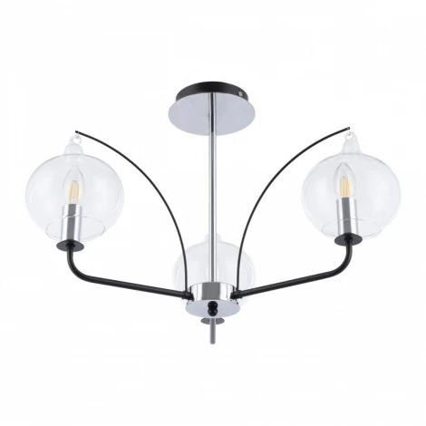 Потолочная люстра на штанге Arte Milano Napoli-321007 321007/3 BK.CR (220V, свеча)