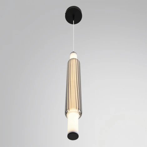 Бра/подвесной светильник Lumion Trendy 6556/15WCL черный/дымчатый, металл/акрил/стекло LED 15W 4000К 220V