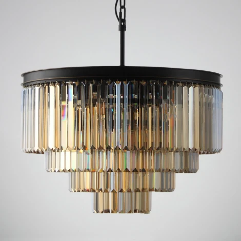 Подвесная люстра Citilux Мартин CL332142 (220V, хрусталь, на цепи, круглые)