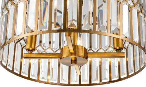 Подвесная люстра iLamp Form 6122-420 BR (220V, хрусталь, на цепи, круглые)