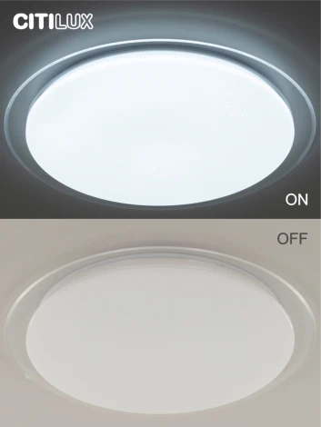 Люстра потолочная светодиодная Спутник CL734900G (220V, пульт управления, круглые, звездное небо)