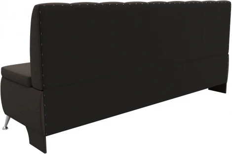 Диван кухонный прямой Кантри (Коричневый/Рогожка) Лига Диванов арт.123746