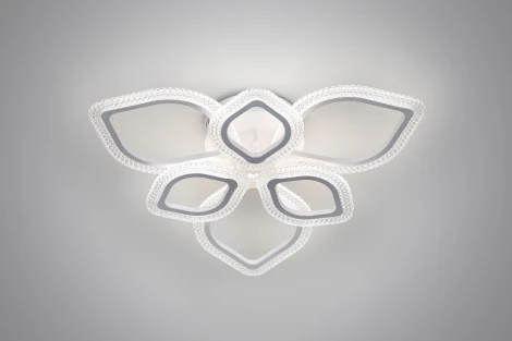 Потолочная люстра на штанге светодиодная с пультом Rivoli Megan 6110-107 (регулировка яркости, 220V)