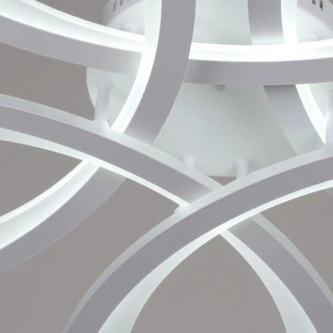 Потолочная люстра светодиодная на штанге с пультом с регулировкой цветовой температуры, яркости и с ночным режимом Reluce 94090-0.3-05 WH