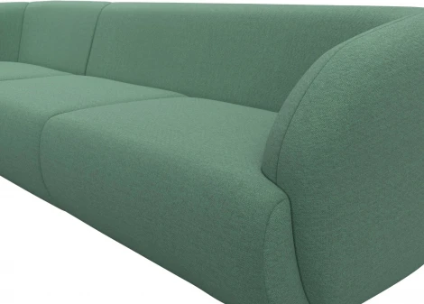 Диван угловой Лига-041 левый угол (Зеленый/Рогожка) Лига Диванов арт.124715L