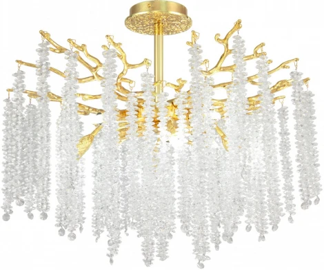 Потолочная люстра хрустальная на штанге Arte Milano Milano-1 23111.600.8.G9.A GD (220V)