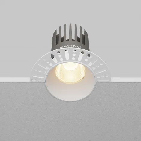 Встраиваемый светильник круглый под гипсокартон светодиодный Maytoni Led Strip Maytoni Dip DL121-15W-3K-TRS-W