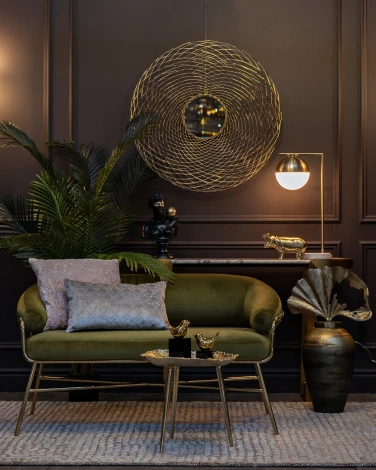 71PN-1400 Стол журнальный металл. цвет золото 43*43*39см Garda Decor