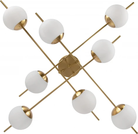 Потолочная люстра на штанге Damask FR5205PL-08BS (220V, шарики)