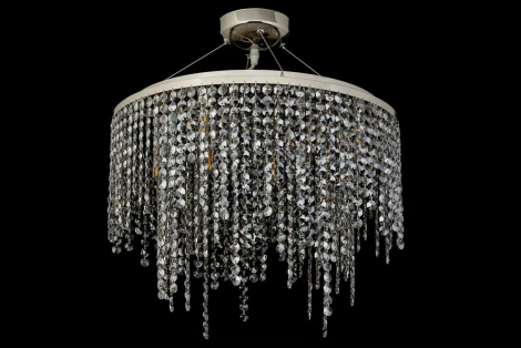 Подвесная люстра Arti Lampadari Milano E 1.5.D50.503 N (220V, хрусталь, на тросе, круглые)