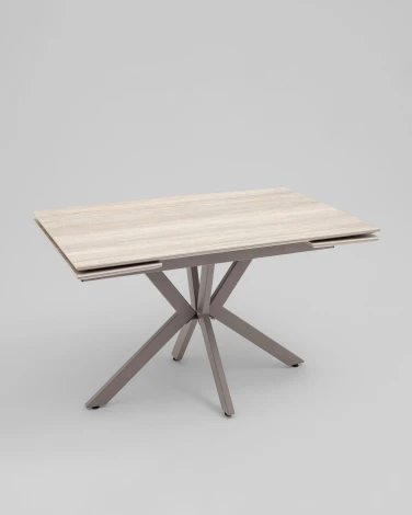 Стол Marmer 120-180/80/76 см подстолье металл капучино Stool Group УТ000042366