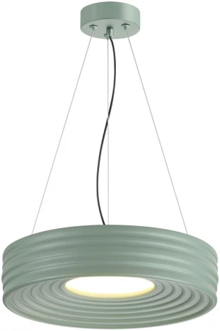 Потолочный светильник круглый Sonex Macaron 7703/40L металл/пластик/белый/зеленый LED 40Вт 4000K D470 IP20 (220V, круглые)