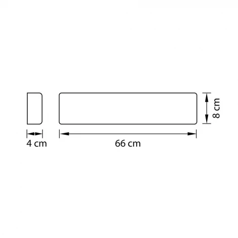 Настенный светильник линейный светодиодный Lightstar Fiume 810527 (220V)