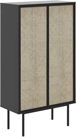 Шкаф 2-дверный Boho ОГОГО (арт.578498), (ЛДСП/Зеленый,Черный)