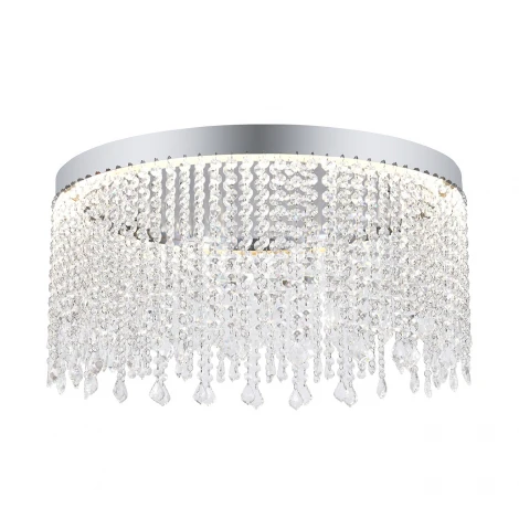 Потолочный светильник круглый светодиодный Indigo V000192L (12055/1P Chrome)