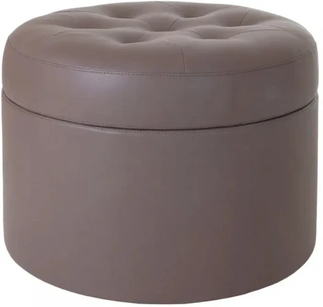 Пуф Barrel большой ОГОГО (арт.329897), (Экокожа/Коричневый)