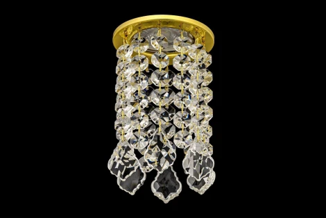 Встраиваемый светильник хрустальный Dio D'Arte Osimo Gold GU10.5.14.8.122 G (220V, круглые)