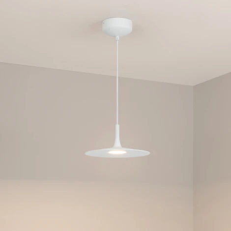 Подвесной светильник LED SP-FIORE-R250-8W Day4000 (WH, 120 deg, 230V) (Arlight, IP20 Металл) 035931 (круглые, летающая тарелка)