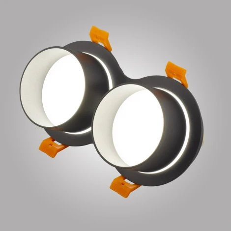 Встраиваемый двойной точечный светильник AM Group АМ 472/2 AM472/2-BK