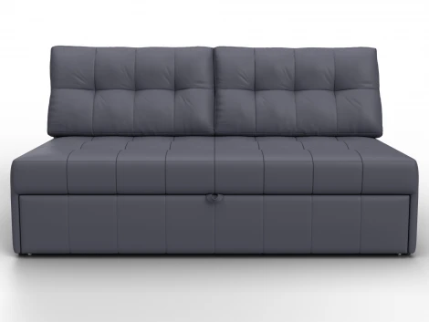 Диван прямой Лига-107 (160) (ЛДСП,Брус,Фанера,Экокожа/Серый) Лига Диванов 134935