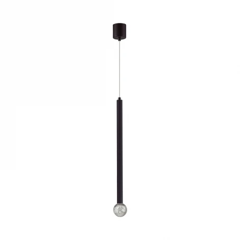 Подвесной светильник светодиодный Odeon Light Fiano 4373/3LA черный/хрустальн. стекло/металл IP20 LED 3W 400Лм 3000K 220V (на проводе, круглые)