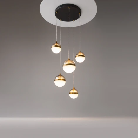 Подвесной светильник Maytoni Area MOD295PL-L60BBS3K (LED, 220V, на проводе, шарики)