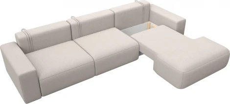 Диван угловой Лига-036 НПБ Классик Лонг правый угол Лига Диванов (Замша) арт.127802