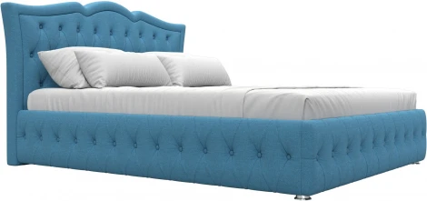 Кровать интерьерная Герда 160 (Голубой/Рогожка) Лига Диванов арт.123593