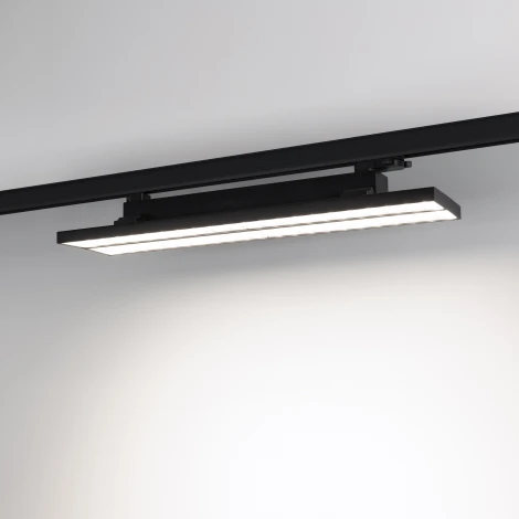 Трековый светильник светодиодный LGD-MARS-4TR-S582x138-50W White6000 (BK, 60-130 deg, 230V) (Arlight, IP20 Металл, 5 лет) 035497