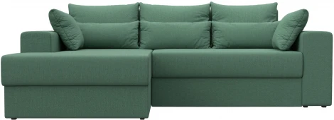 Диван угловой Майами левый угол (Зеленый/Рогожка) Лига Диванов арт.121161L