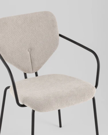 Стул обеденный Masey с подлокотниками бежевый Stool Group арт.УТ000039585