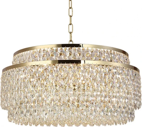 Подвесная люстра Newport 8530 8530/80 C gold polished (220V, на цепи, круглые)